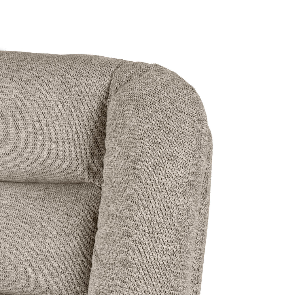Butaca Indiana con reposapiés Taupe