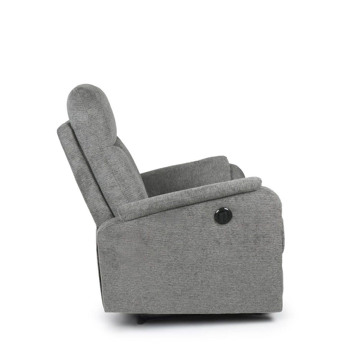 Sillón relax Kasumi gris oscuro eléctrico