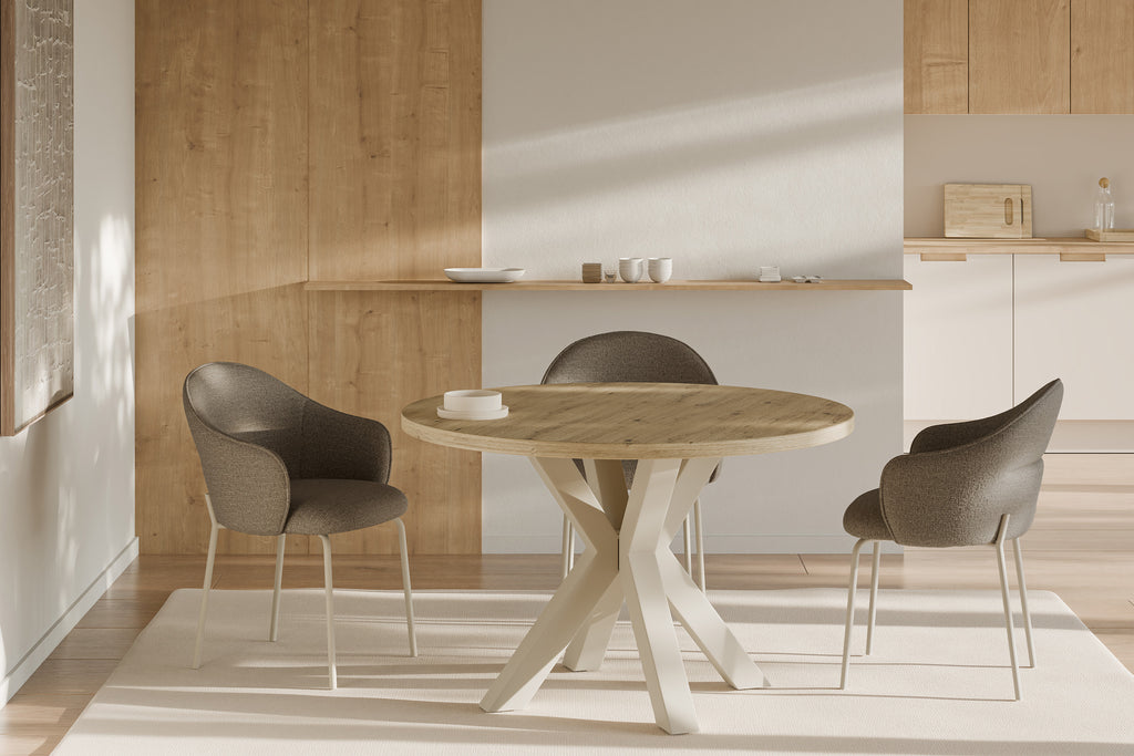 Silla Mirabella Pata Beige Taupe