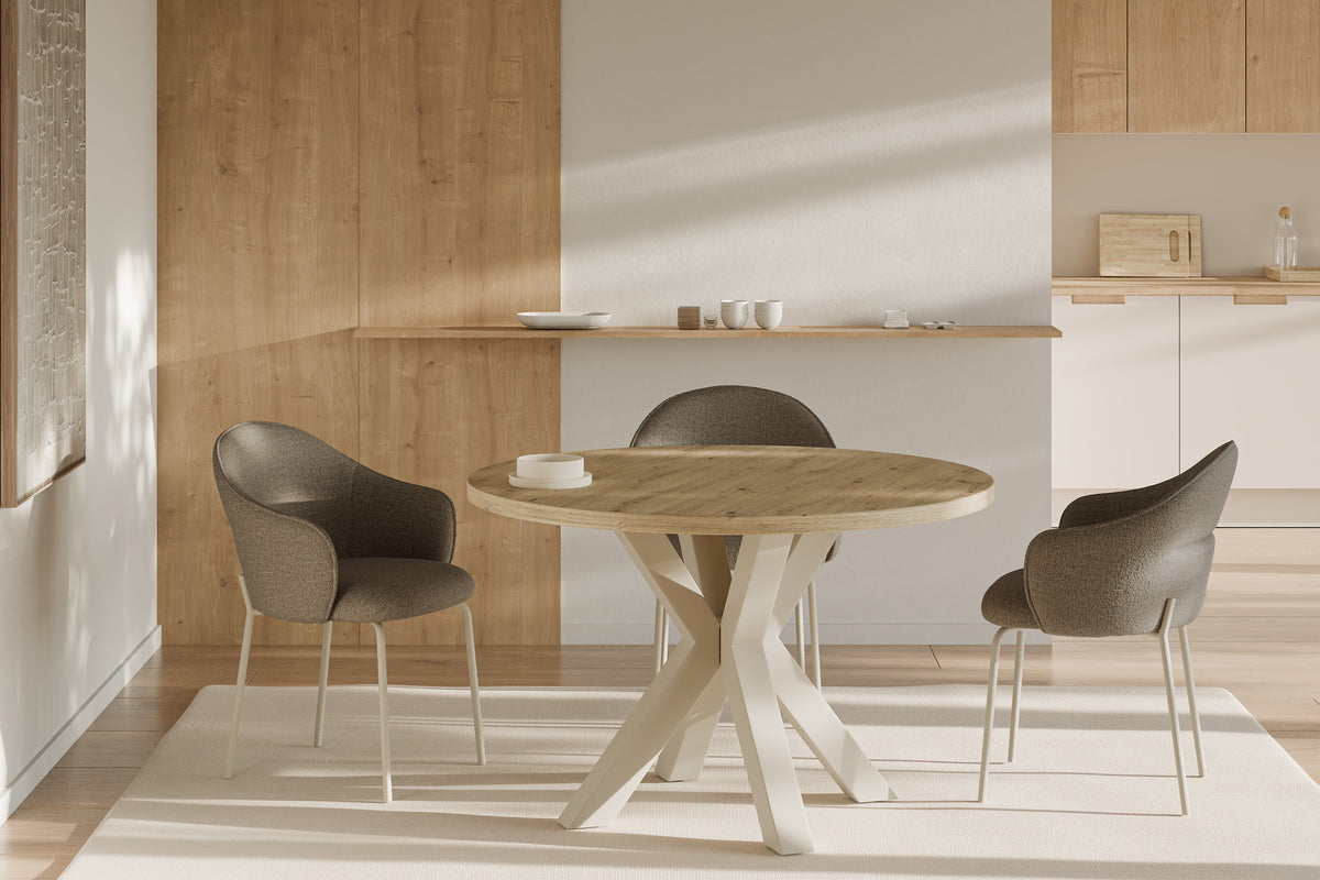 Silla Mirabella Pata Beige Taupe