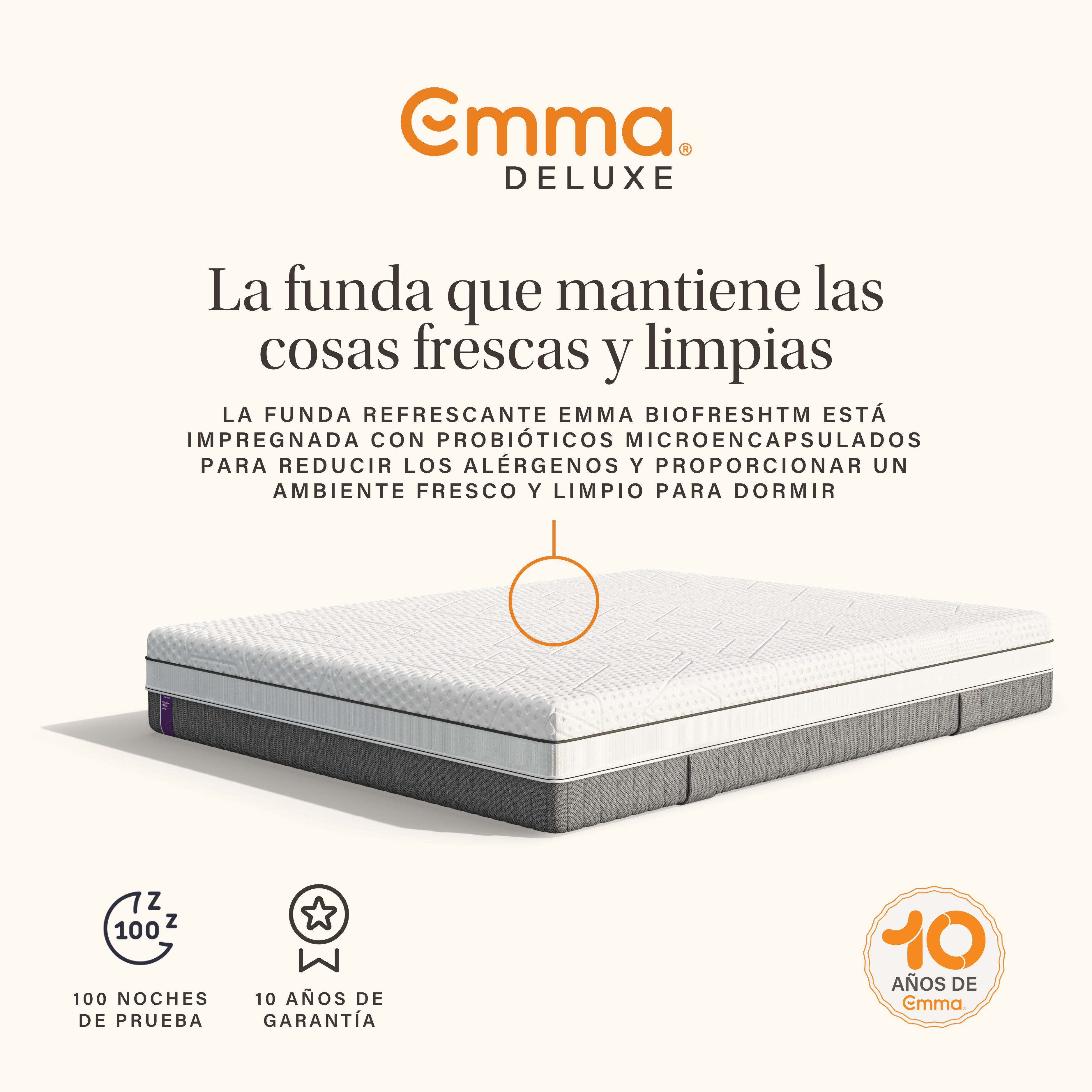 Colchón Emma Fusion Fresh Hybrid