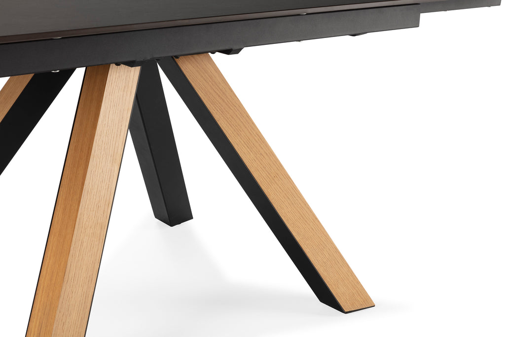 Mesa de Comedor Extensible Azur 160/240 cm - Cerámica Negra