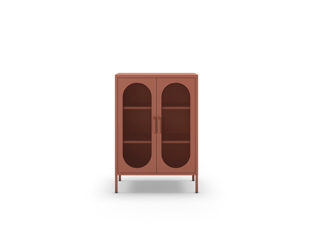 Mueble Auxiliar Bajo Diora 2 Puertas - Terracota