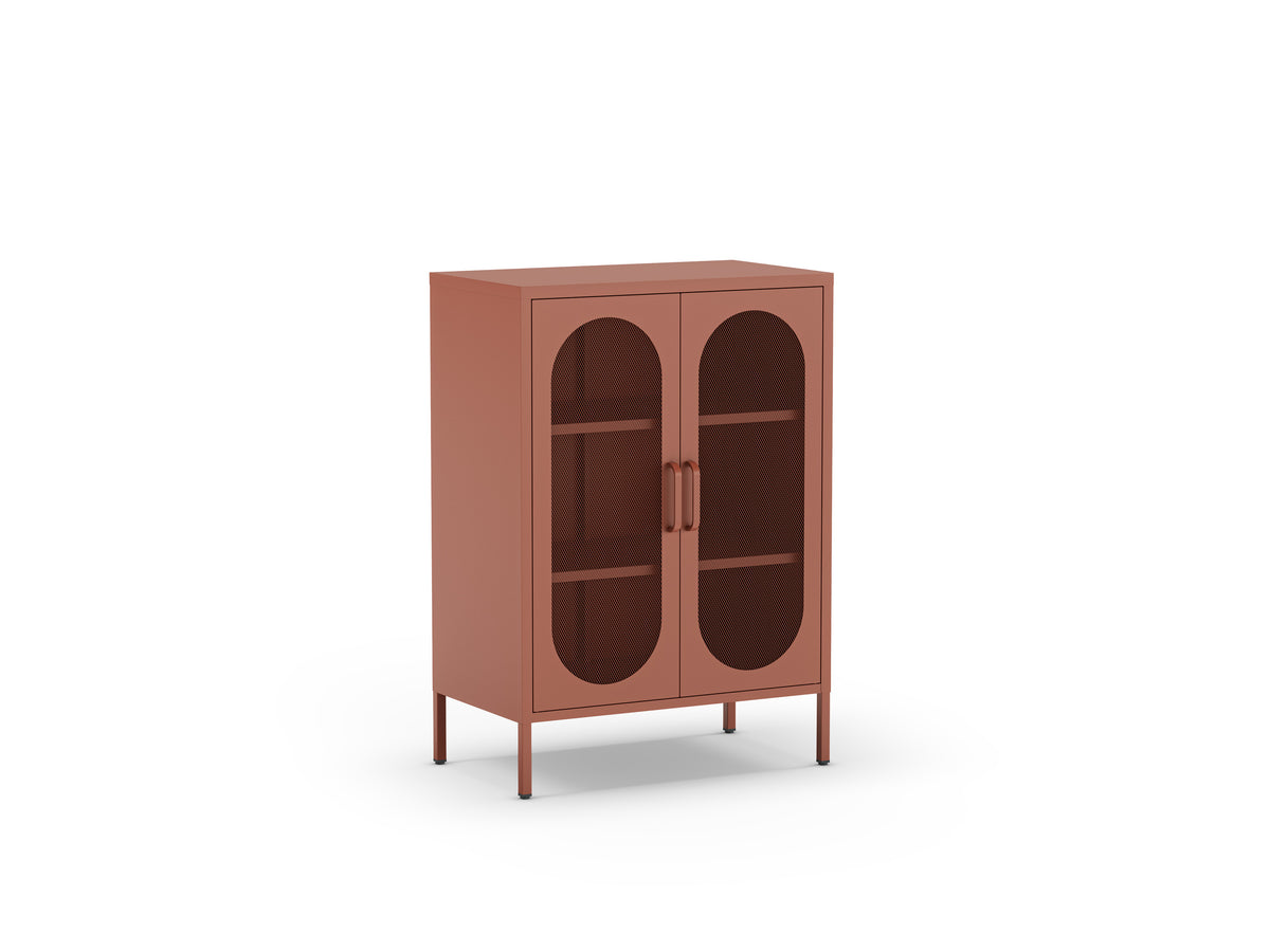 Mueble Auxiliar Bajo Diora 2 Puertas - Terracota
