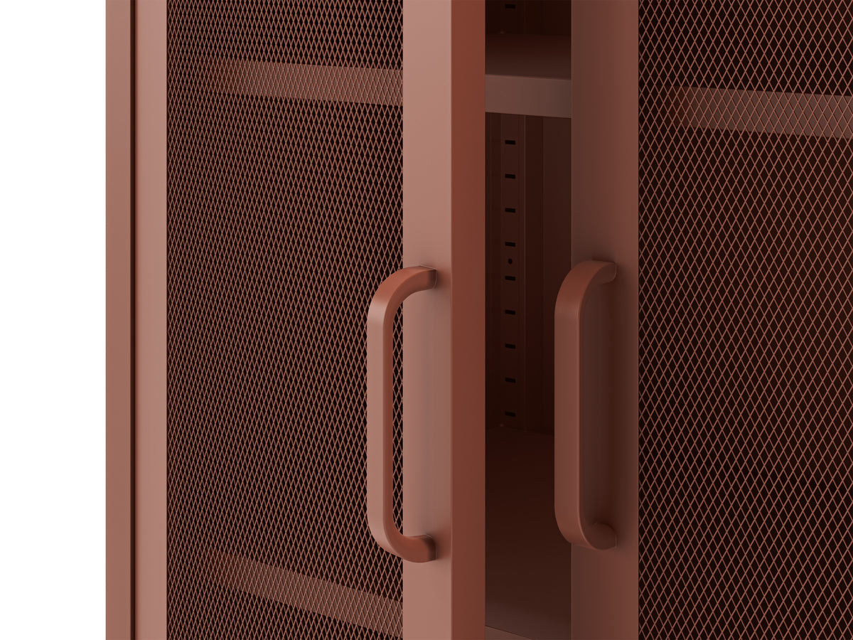 Mueble Auxiliar Bajo Diora 2 Puertas - Terracota