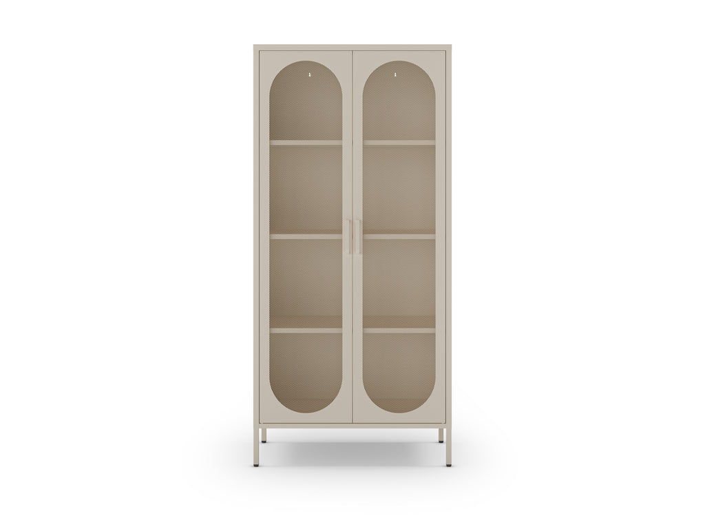 Mueble Auxiliar Alto Diora 2 Puertas - Crema