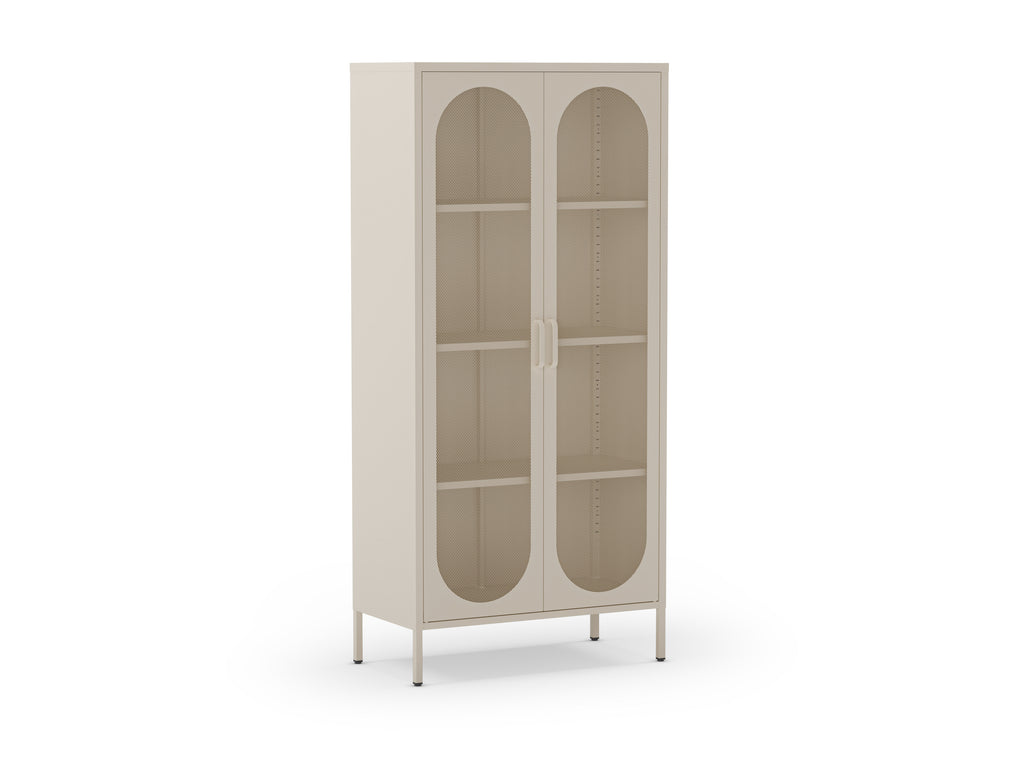Mueble Auxiliar Alto Diora 2 Puertas - Crema