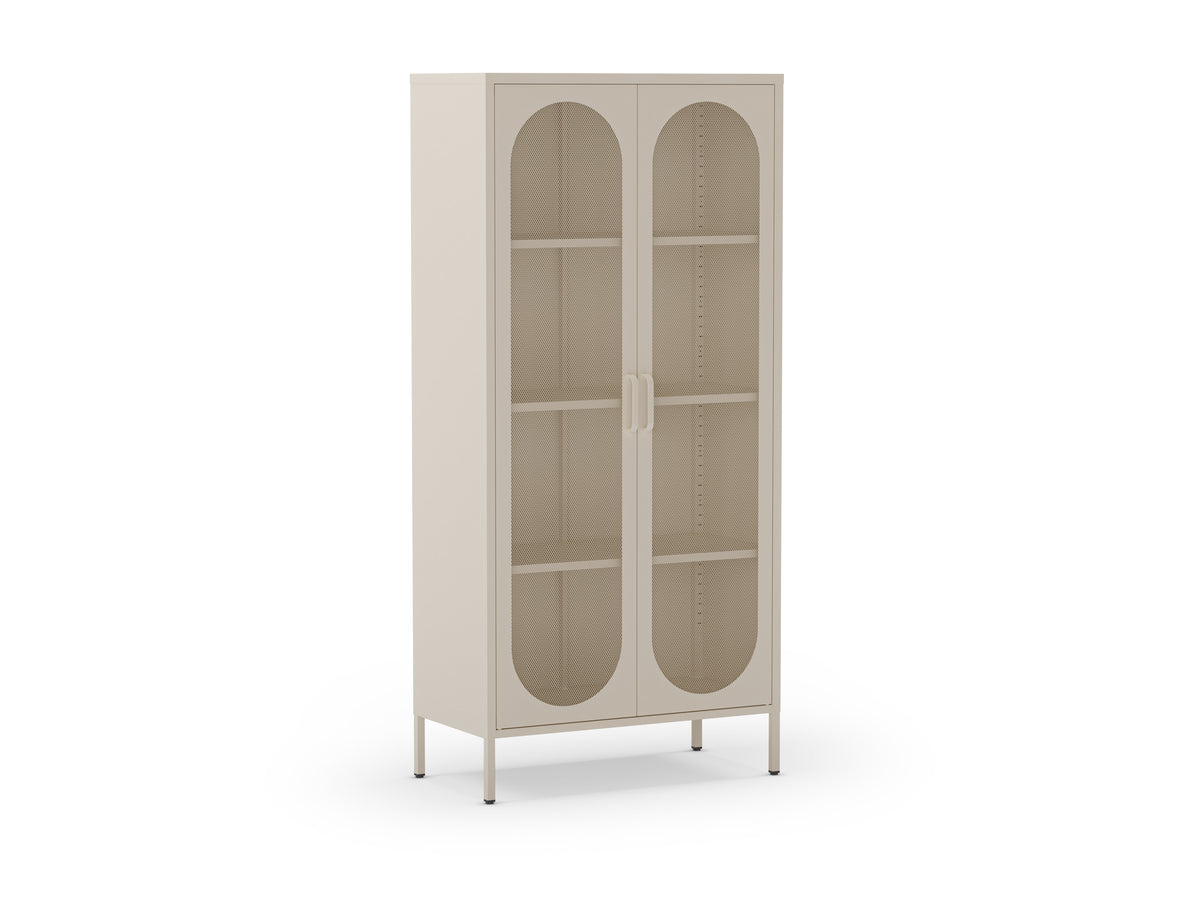 Mueble Auxiliar Alto Diora 2 Puertas - Crema