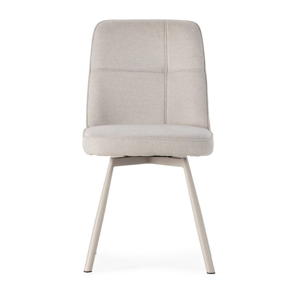 Pack 4 Sillas Giratorias Tirsa - Crema / Pata Crema