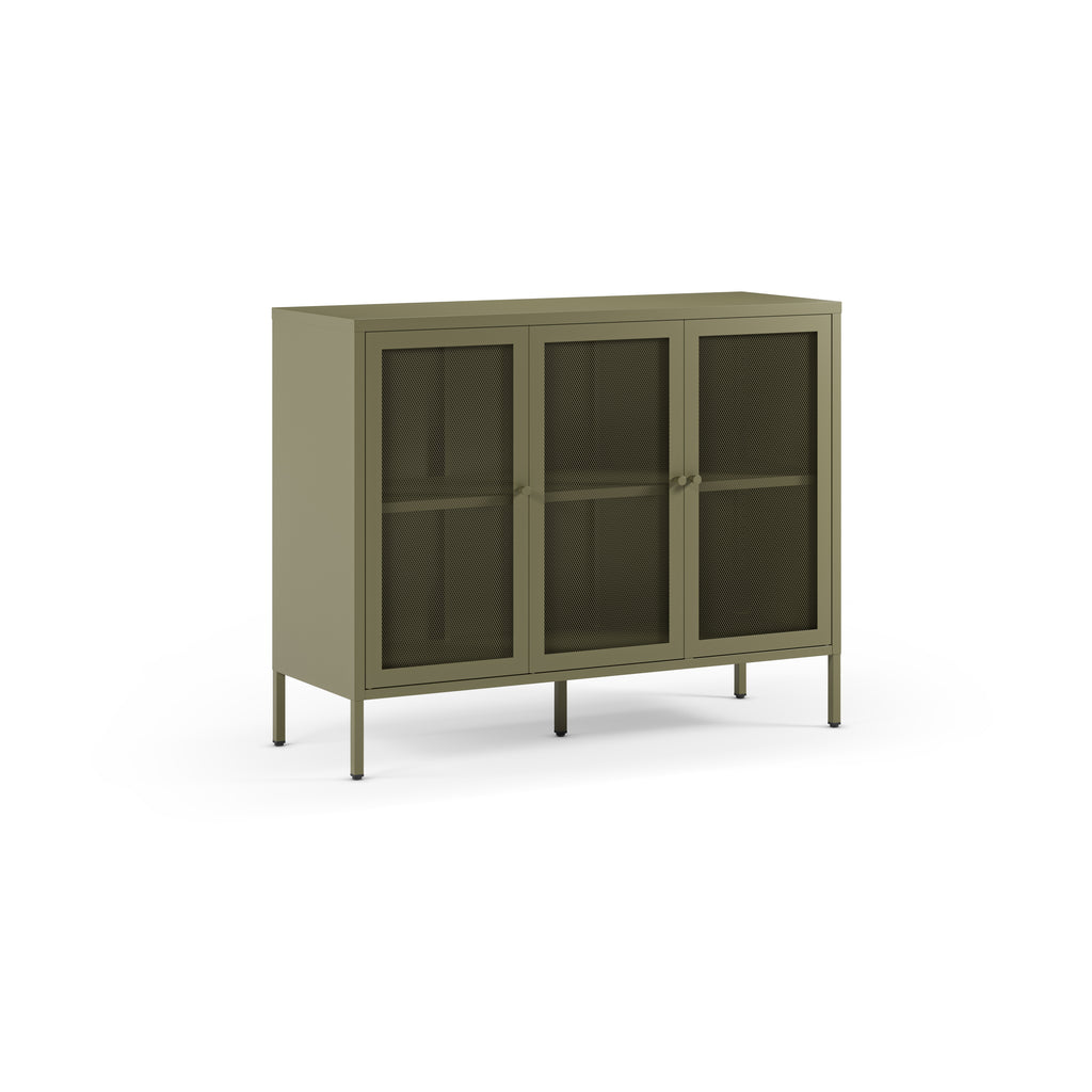 Aparador Fayna 120 cm 3 Puertas - Verde