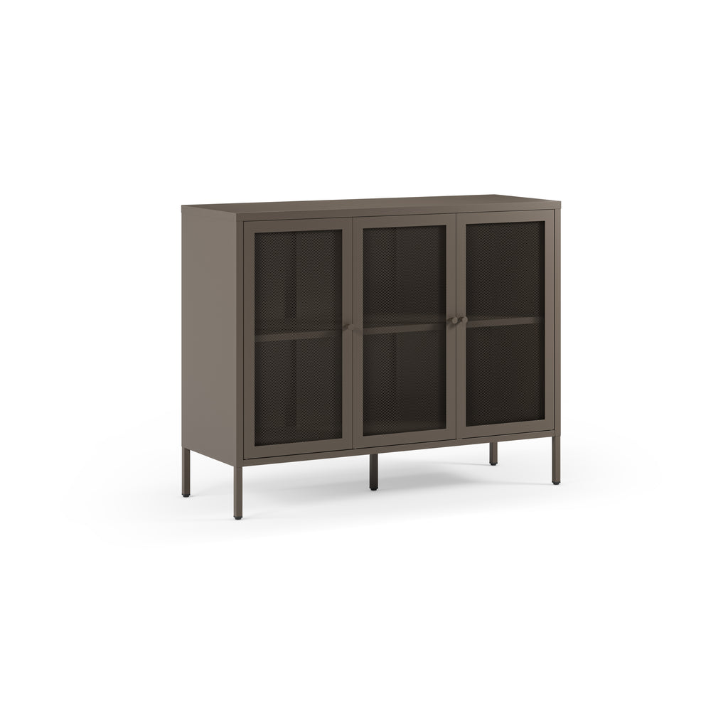 Aparador Fayna 120 cm 3 Puertas - Moca