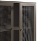 Aparador Layna 120 cm Puerta Cristal - Moca