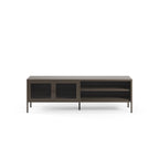Mueble TV Layna 160 cm 2 Puertas Cristal - Moca