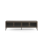 Mueble TV Layna 160 cm 4 Puertas Cristal - Moca