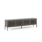 Mueble TV Layna 160 cm 4 Puertas Cristal - Moca