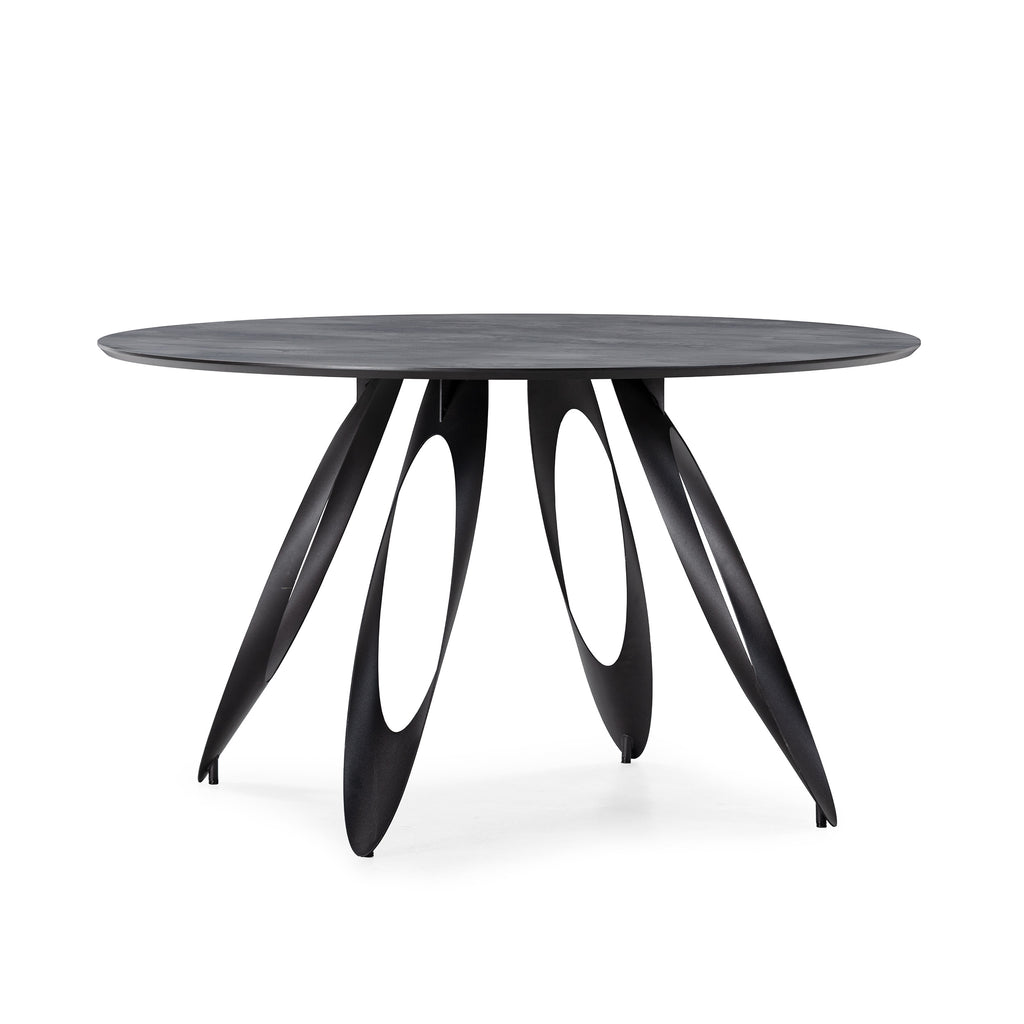 Mesa de Comedor Anora 130 cm - Cemento / Pata Metal