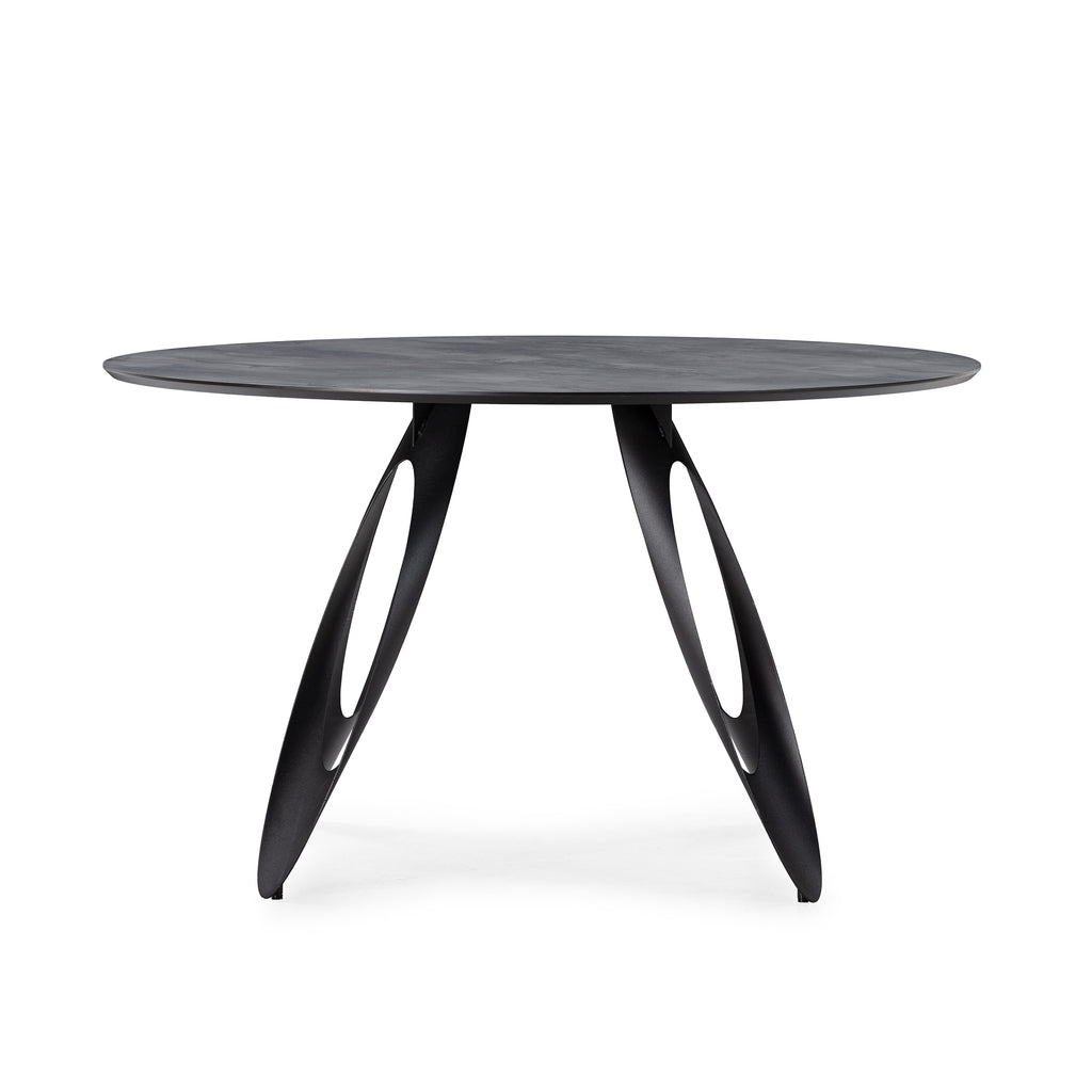 Mesa de Comedor Anora 130 cm - Cemento / Pata Metal