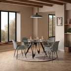 Mesa de Comedor Anora 130 cm - Cemento / Pata Metal