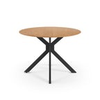 Mesa de Comedor Plegable Avia 110 cm - Roble / Pata Metal