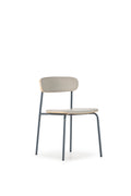 Pack 2 Sillas Saula - Beige / Pata Azul Oscuro