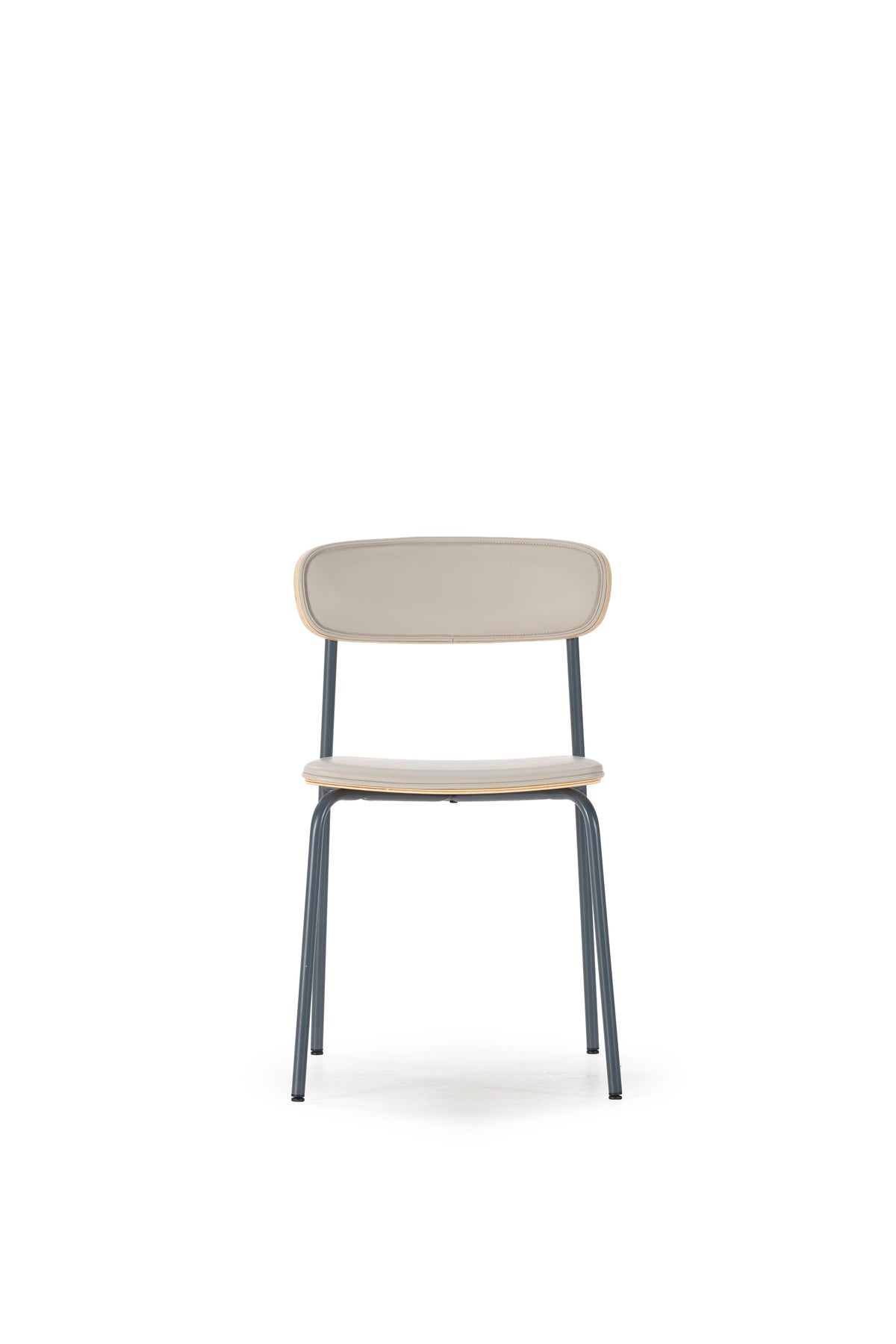 Pack 2 Sillas Saula - Beige / Pata Azul Oscuro