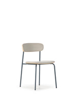 Pack 2 Sillas Saula - Beige / Pata Azul Oscuro