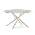 Mesa de Centro Talia 80 cm - Travertino / Pie Crema