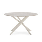 Mesa de Centro Talia 80 cm - Travertino / Pie Crema