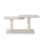 Mesa de Centro Giratoria Elvi - Crema / Travertino