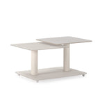 Mesa de Centro Giratoria Elvi - Crema / Travertino