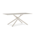 Mesa de Comedor Talia 180 cm - Travertino / Pie Crema
