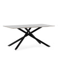 Mesa de Comedor Saki 160 cm - Gris / Pie Negro