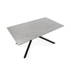 Mesa de Comedor Saki 160 cm - Gris / Pie Negro
