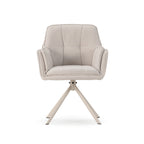 Pack 2 Sillones Giratorios Keiko - Beige / Pata Crema