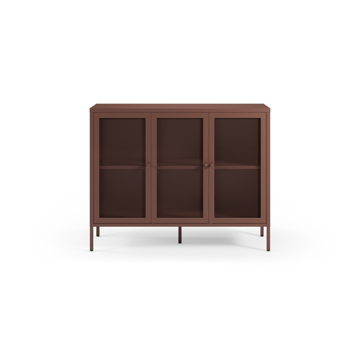 Aparador Fayna 120 cm 3 Puertas - Burdeos