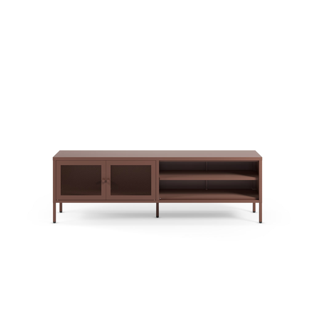 Mueble TV Fayna 160 cm 2 Puertas - Burdeos