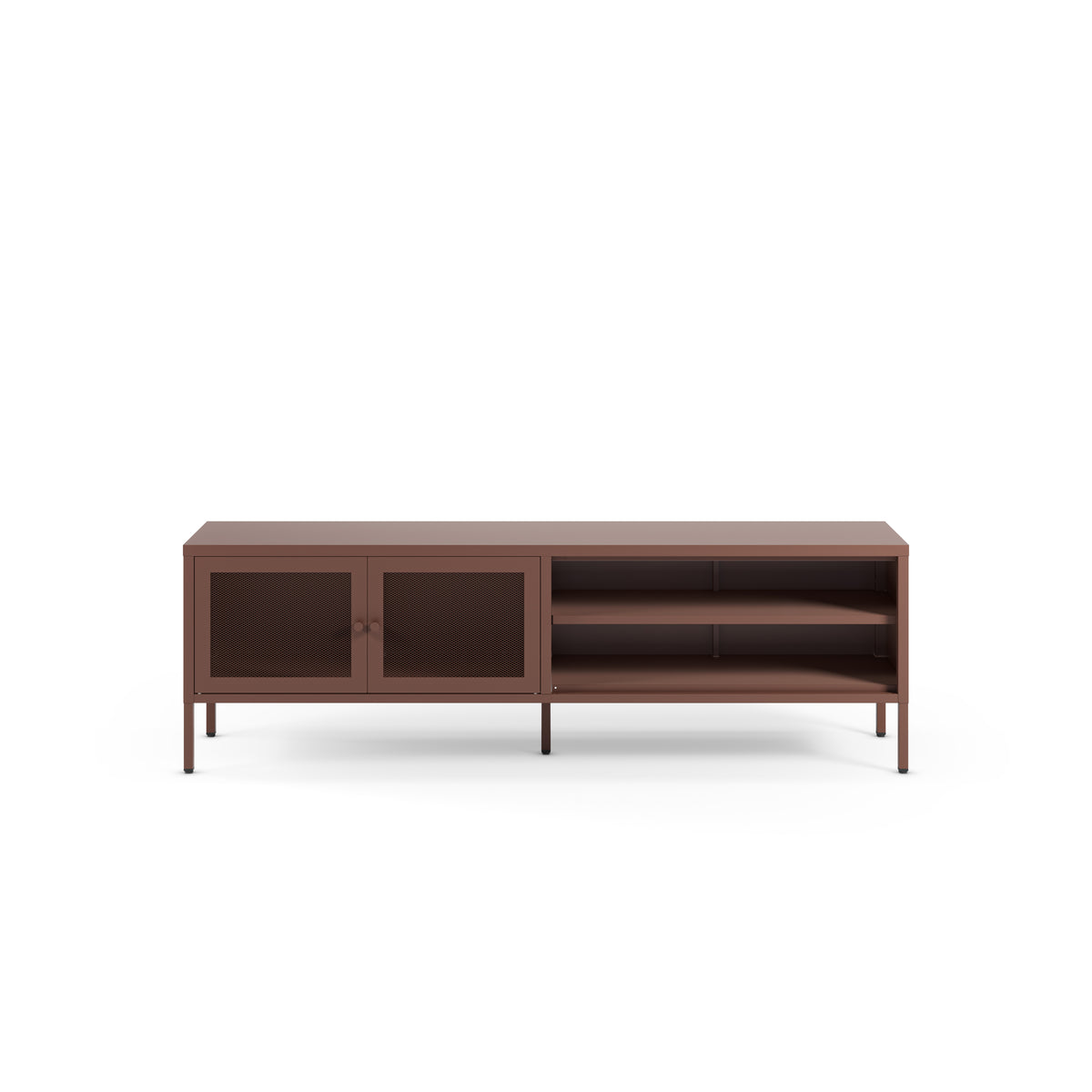 Mueble TV Fayna 160 cm 2 Puertas - Burdeos