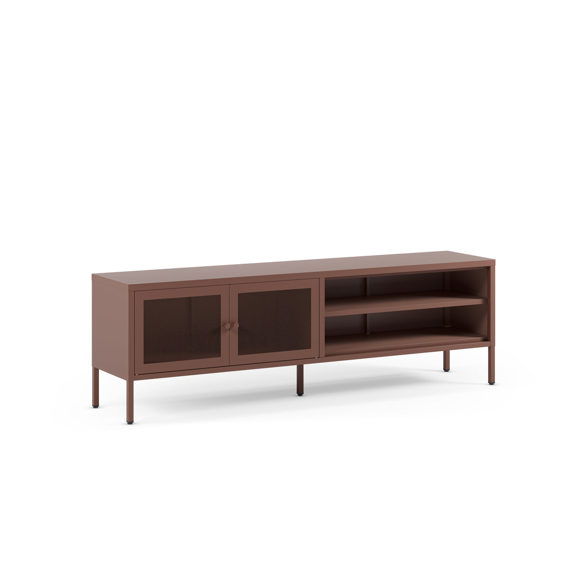 Mueble TV Fayna 160 cm 2 Puertas - Burdeos
