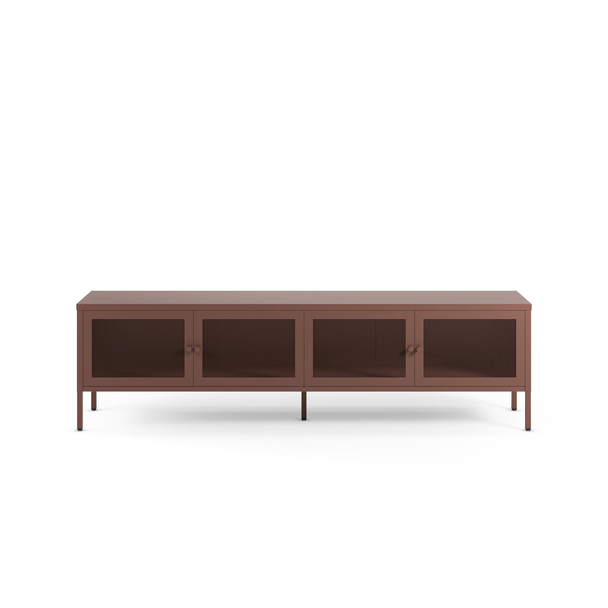 Mueble TV Fayna 160 cm 4 Puertas - Burdeos