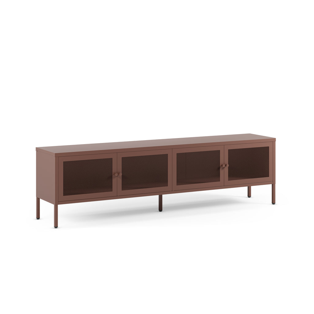 Mueble TV Fayna 160 cm 4 Puertas - Burdeos