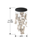Lámpara de techo Velos 13 luces negro Ø85 dimable - medidas