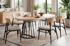 Mesa Comedor Redonda Extensible 120 - 160 - 200 cm Brad Nordish