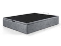 Canapé abatible tapizado Estella 150 × 190 cm, tapa transpirable