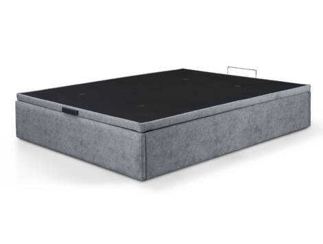Canapé abatible tapizado Estella 150 × 190 cm, tapa transpirable