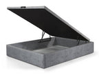 Canapé abatible tapizado Estella 150 × 190 cm, tapa transpirable