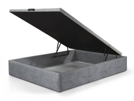 Canapé abatible tapizado Estella 150 × 190 cm, tapa transpirable