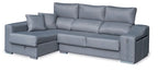 Chaise longue Cascante de 265 cm con arcón y 2 puffs