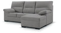 Chaise longue Villafranca reversible de 206 cm en tela perla