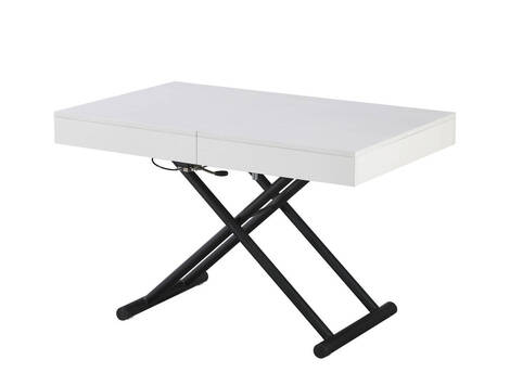 Mesa de centro elevable y extensible Gallipienzo, convertible en comedor