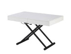 Mesa de centro elevable y extensible Gallipienzo, convertible en comedor